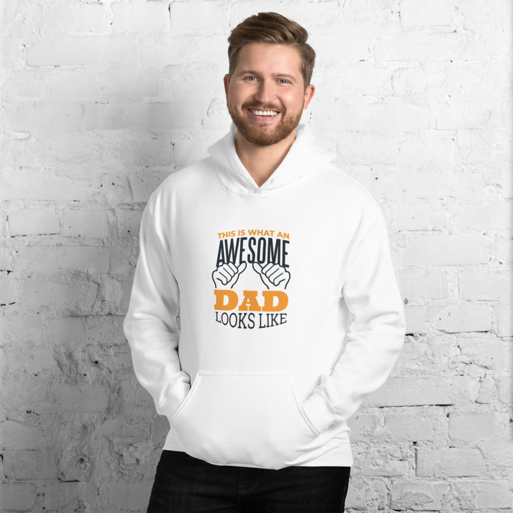 "Awesome Dad" Printed Unisex Hoodie