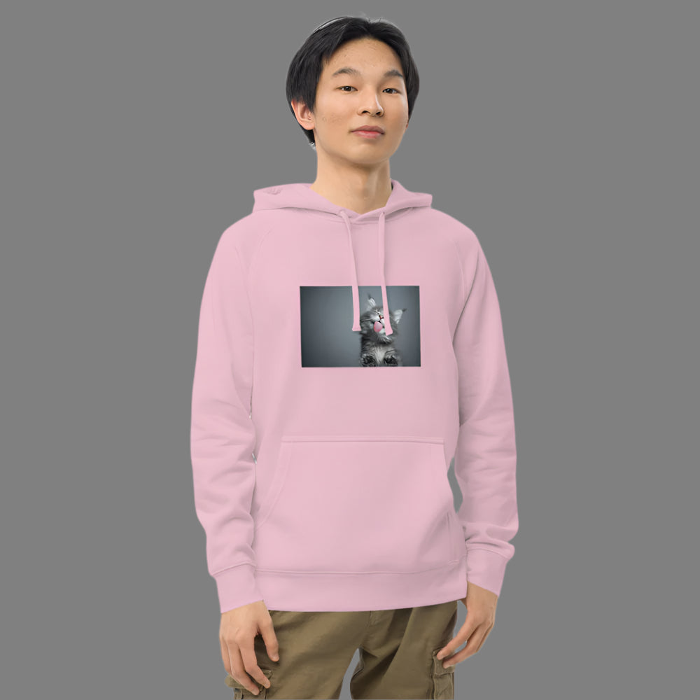 "Smiling Kitten" Unisex kangaroo pocket hoodie