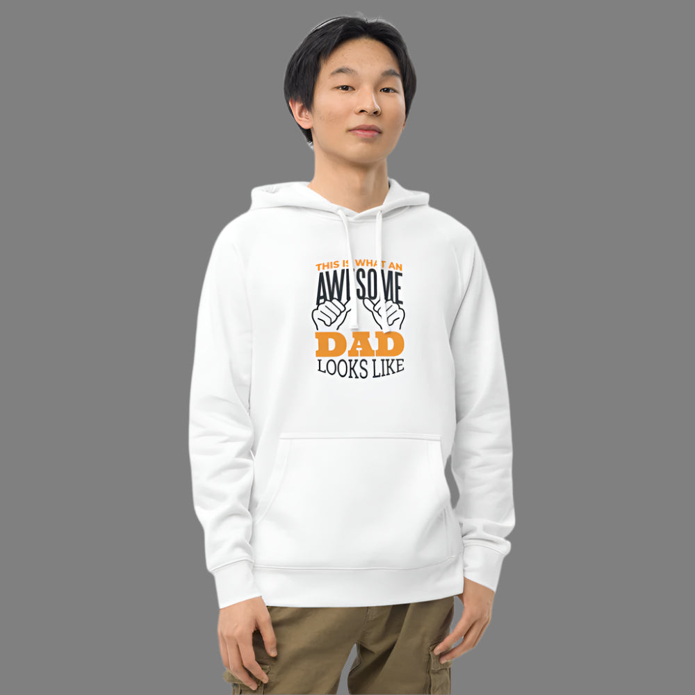 "Awesome Dad" Unisex kangaroo pocket hoodie