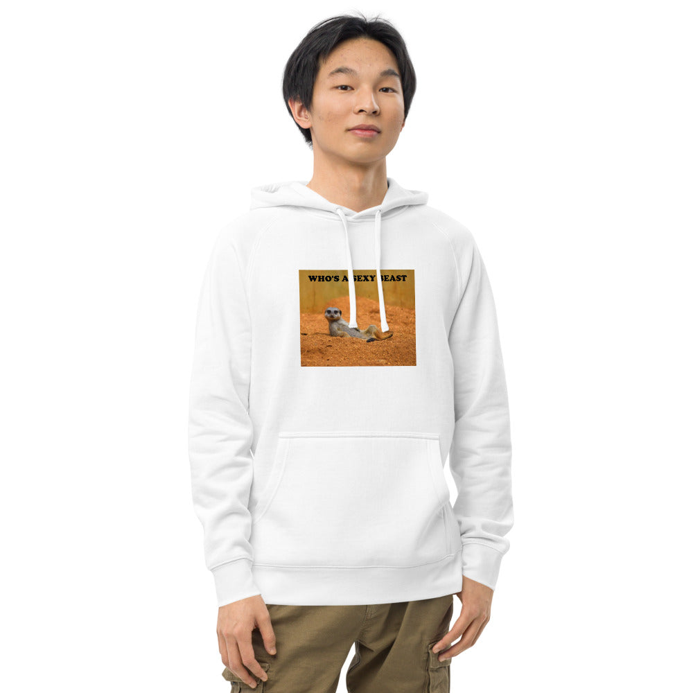 "Who's a Sexy Beast" Funny Unisex kangaroo pocket hoodie