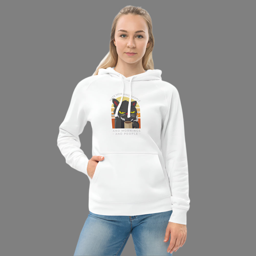 "Hate morning People" Unisex kangaroo pocket hoodie