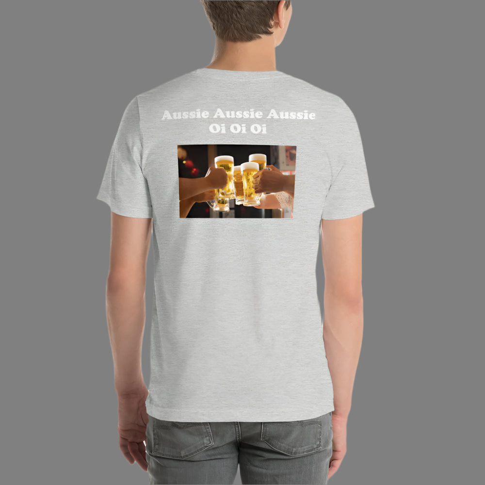 "Aussie Aussie Aussie" Australian Printed Short-Sleeve Unisex T-Shirt