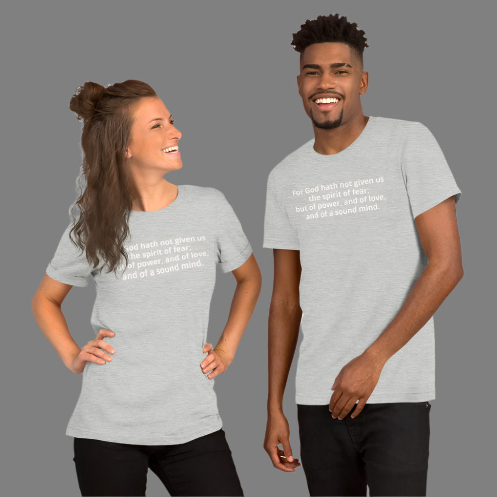 "For God" Christian Printed Short-Sleeve Unisex T-Shirt