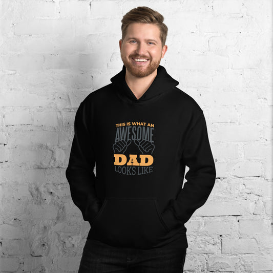 "Awesome Dad" Printed Unisex Hoodie
