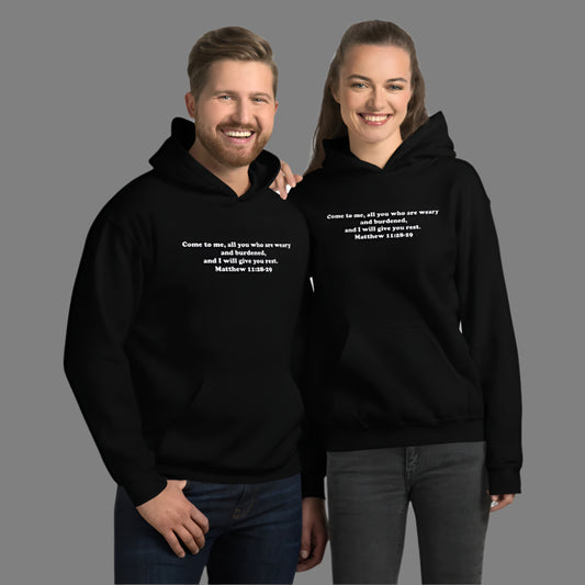 "Come to Me" Christian Printed Unisex Hoodie