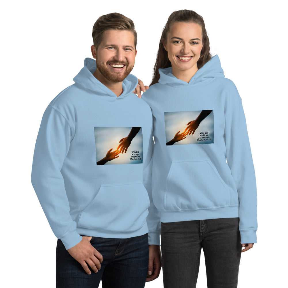 "With God all things are Possible" Unisex Hoodie