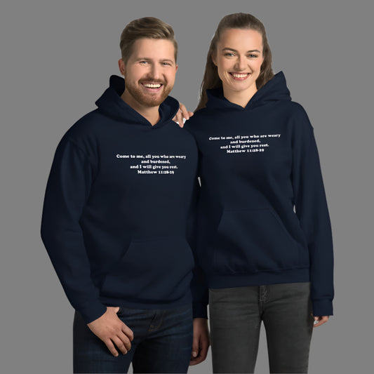 "Come to Me" Christian Printed Unisex Hoodie