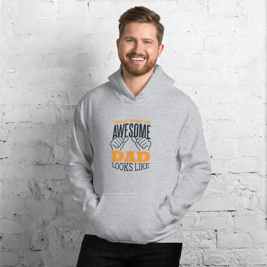 "Awesome Dad" Printed Unisex Hoodie