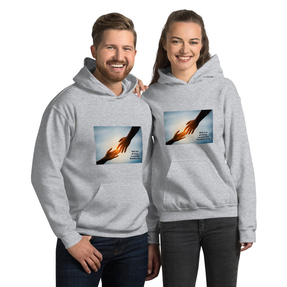 "With God all things are Possible" Unisex Hoodie