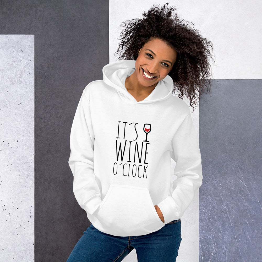 "It's wine o'clock" Unisex Hoodie