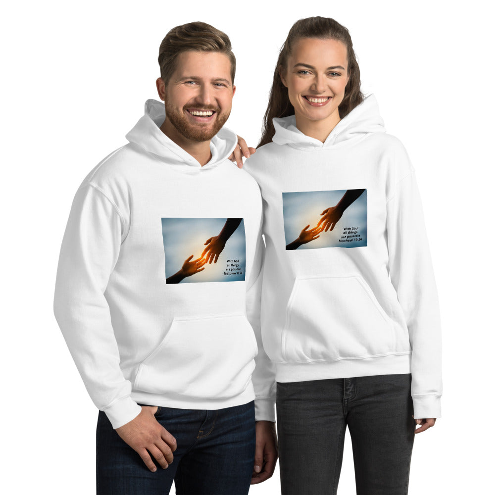 "With God all things are Possible" Unisex Hoodie