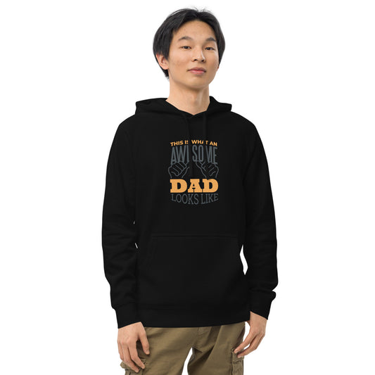 "Awesome Dad"  Unisex kangaroo pocket hoodie