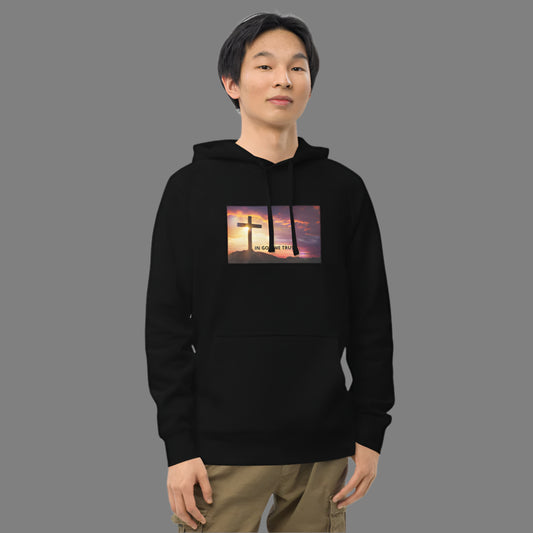 "In God we Trust" Christian Printed Unisex kangaroo pocket hoodie