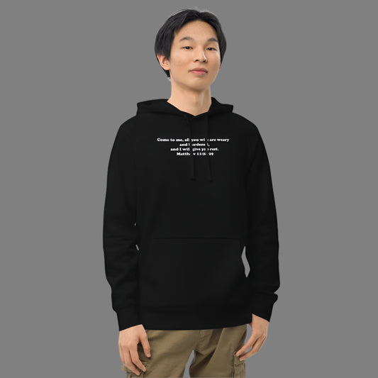 "Come to Me" Christian Unisex kangaroo pocket hoodie