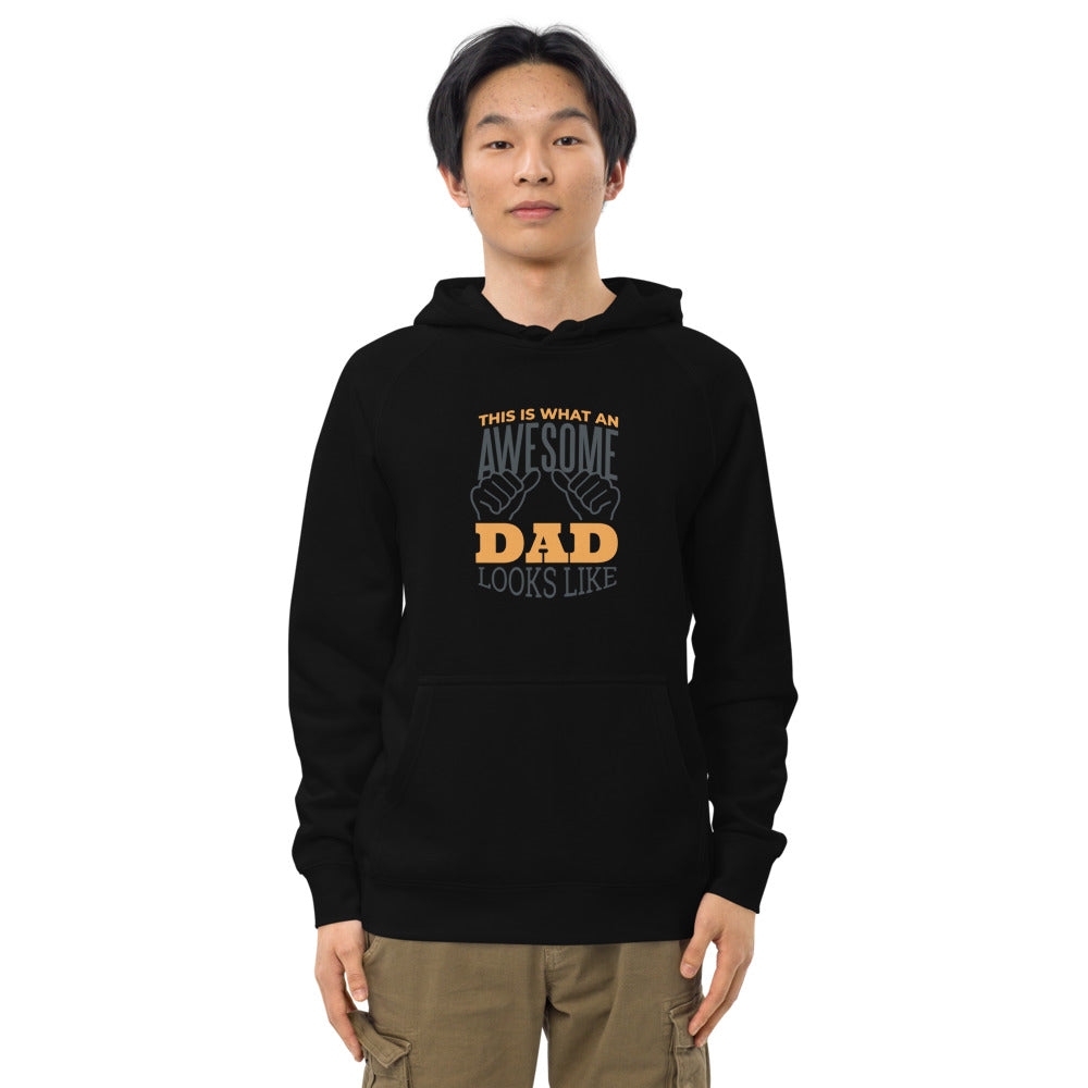 "Awesome Dad"  Unisex kangaroo pocket hoodie