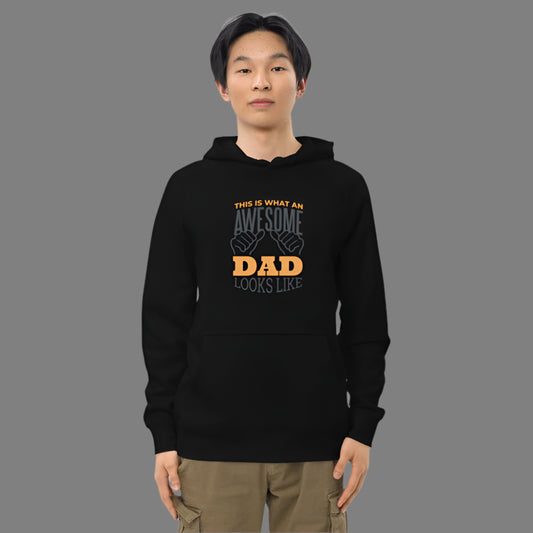 "Awesome Dad" Unisex kangaroo pocket hoodie