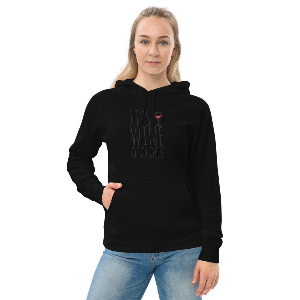 "It's wine o'clock" Unisex kangaroo pocket hoodie