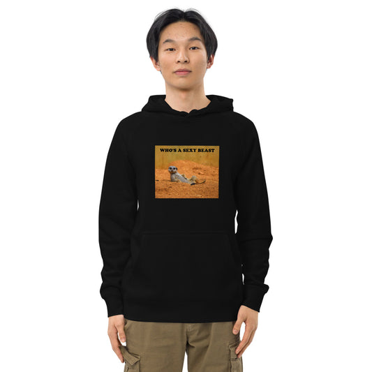 "Who's a Sexy Beast" Funny Unisex kangaroo pocket hoodie