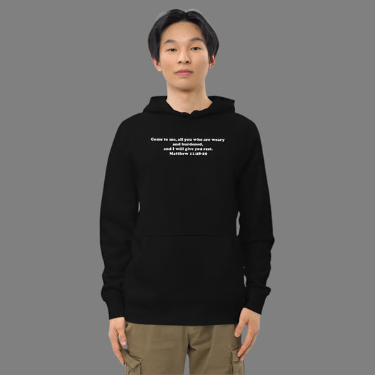 "Come to Me" Christian Unisex kangaroo pocket hoodie