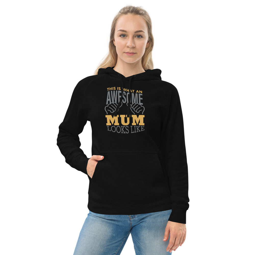 "Awesome Mum" Unisex kangaroo pocket hoodie