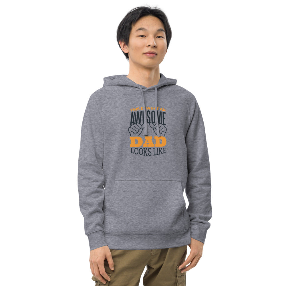 "Awesome Dad"  Unisex kangaroo pocket hoodie