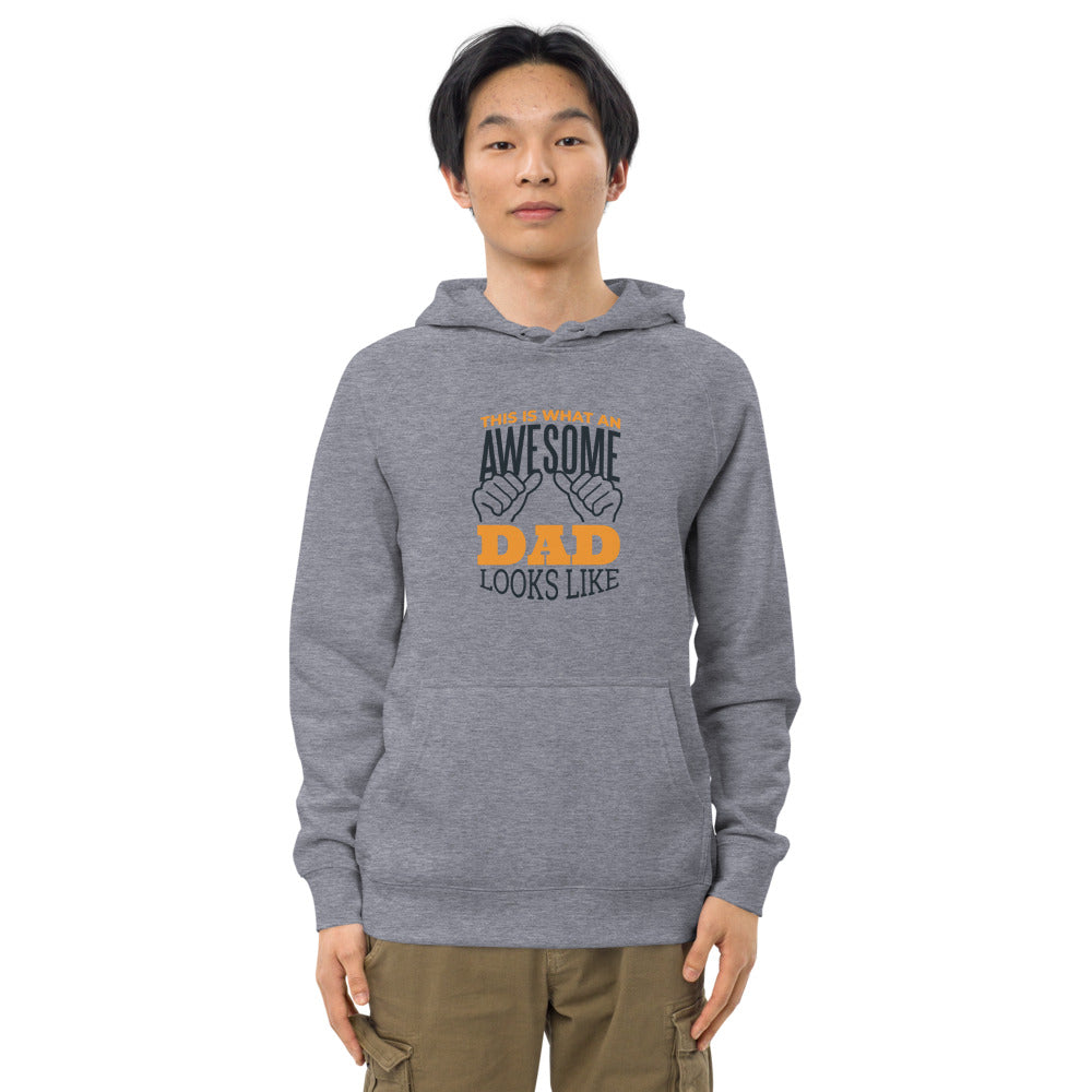 "Awesome Dad"  Unisex kangaroo pocket hoodie