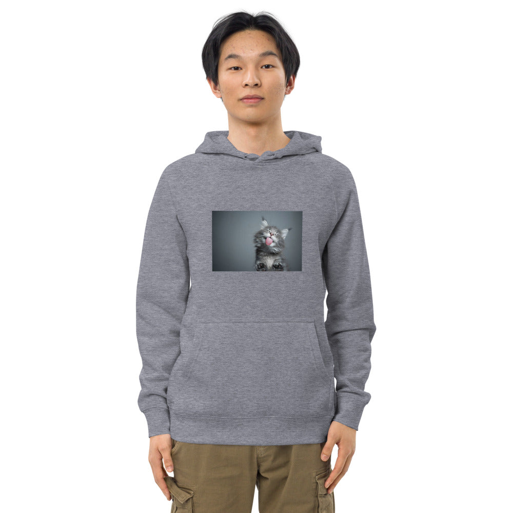 "Smiling Kitten" Unisex kangaroo pocket hoodie