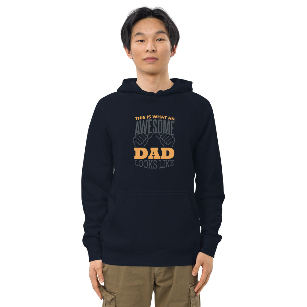 "Awesome Dad"  Unisex kangaroo pocket hoodie