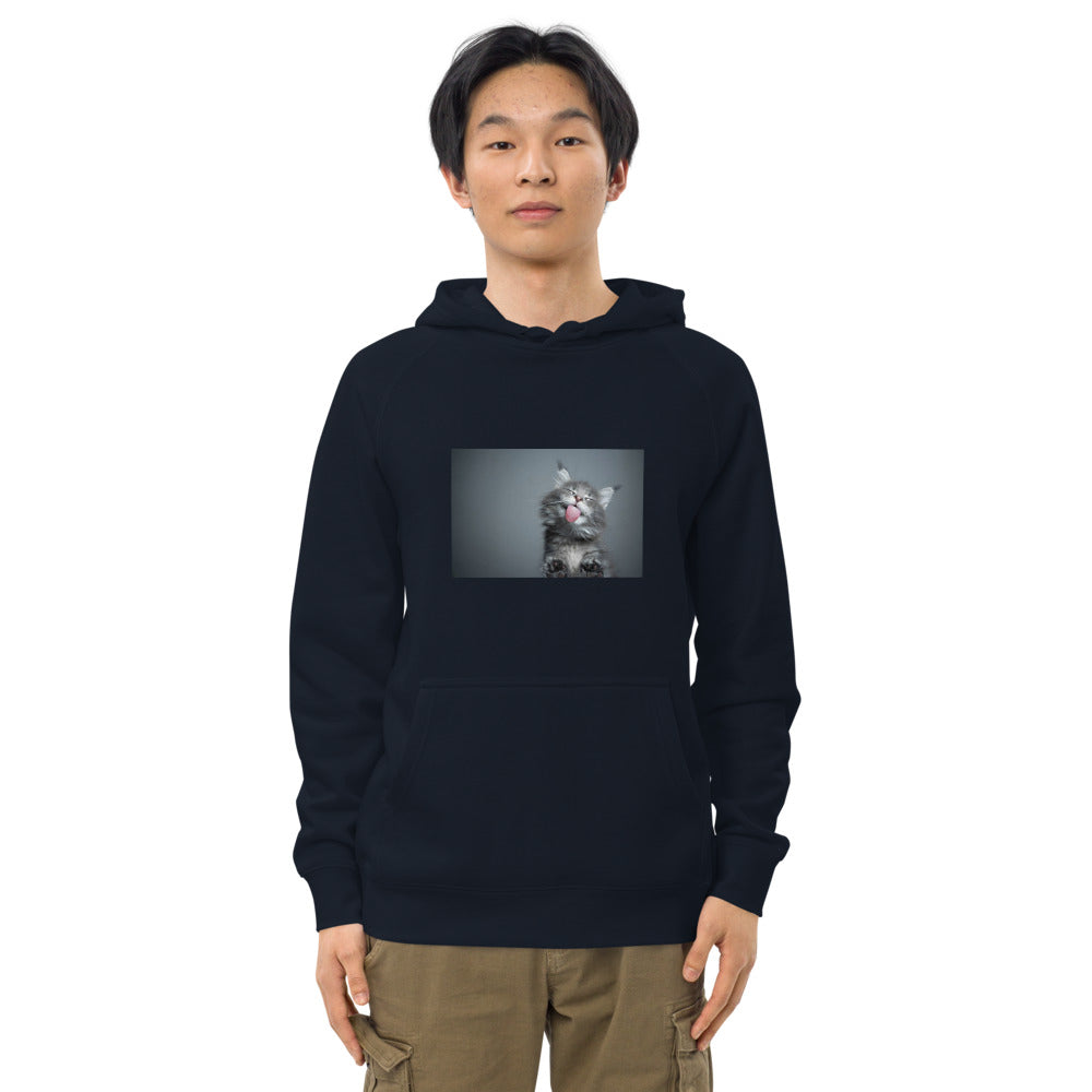 "Smiling Kitten" Unisex kangaroo pocket hoodie