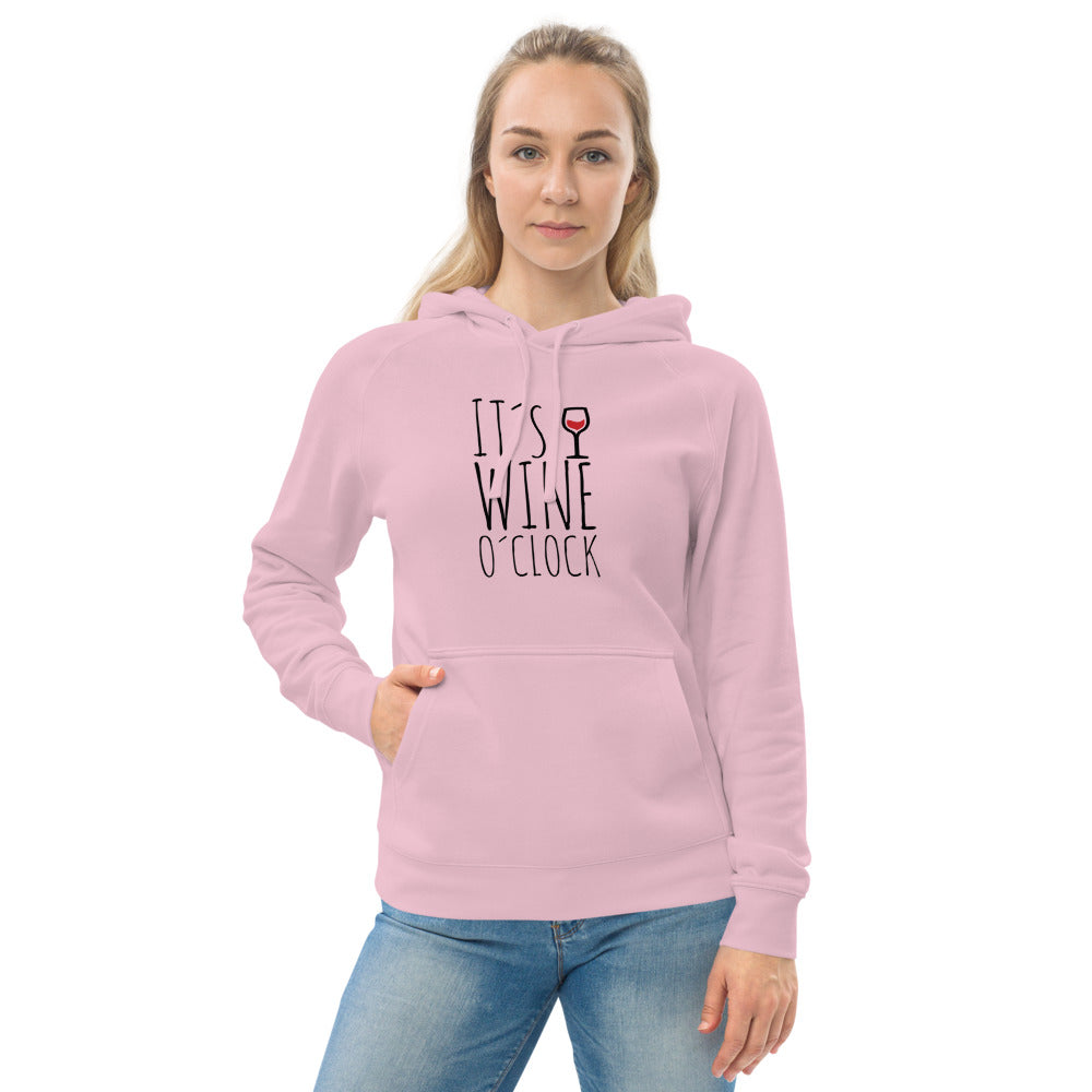 "It's wine o'clock" Unisex kangaroo pocket hoodie