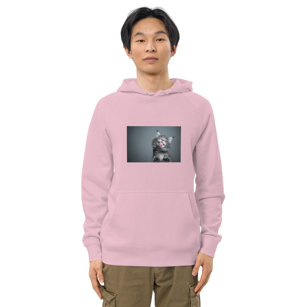 "Smiling Kitten" Unisex kangaroo pocket hoodie