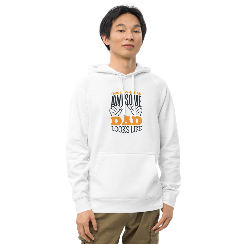 "Awesome Dad"  Unisex kangaroo pocket hoodie