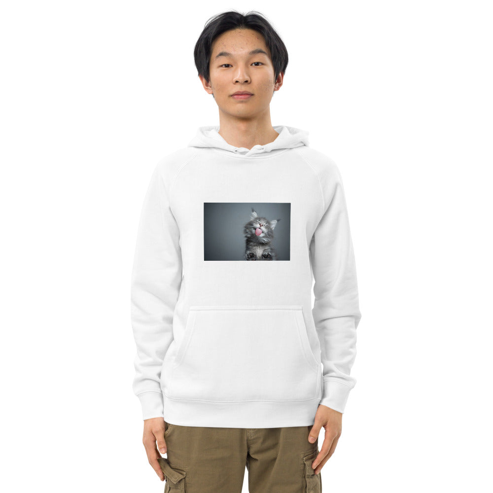 "Smiling Kitten" Unisex kangaroo pocket hoodie