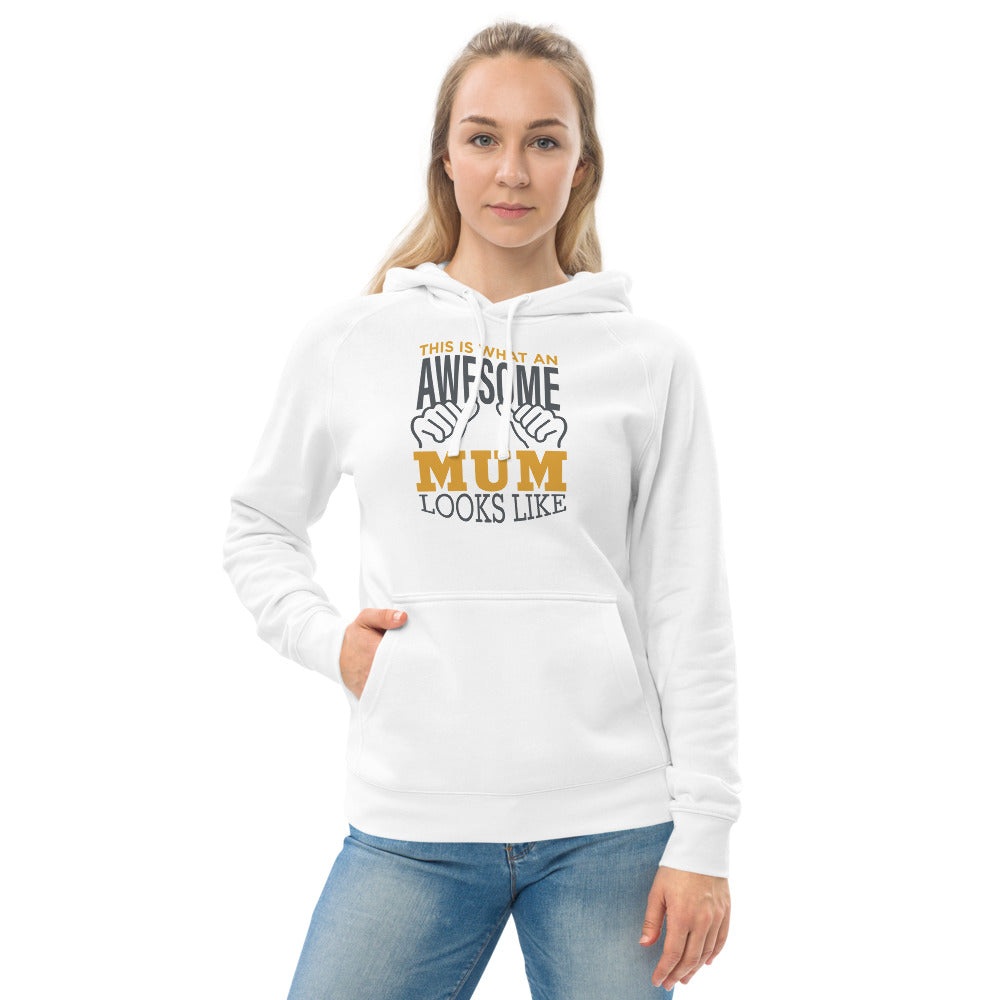 "Awesome Mum" Unisex kangaroo pocket hoodie