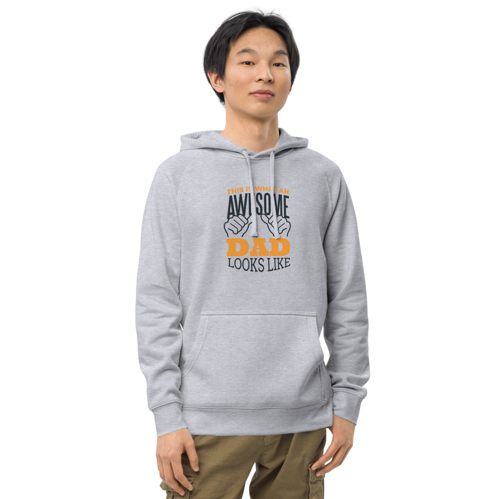 "Awesome Dad"  Unisex kangaroo pocket hoodie