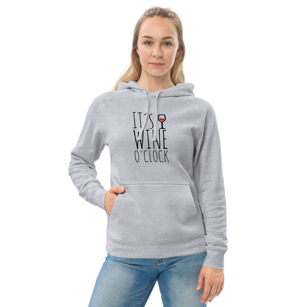 "It's wine o'clock" Unisex kangaroo pocket hoodie