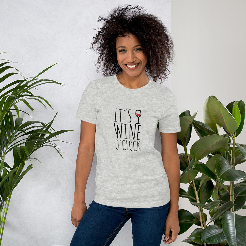 "It's wine o'clock" Short-Sleeve Unisex T-Shirt