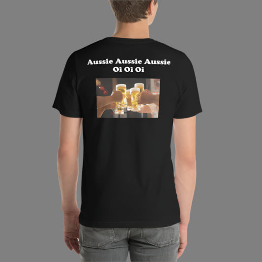 "Aussie Aussie Aussie" Australian Printed Short-Sleeve Unisex T-Shirt