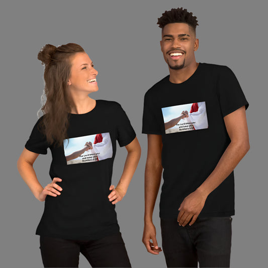 "The Lord Bless you and keep you" Christian Printed Short-Sleeve Unisex T-Shirt