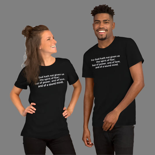 "For God" Christian Printed Short-Sleeve Unisex T-Shirt