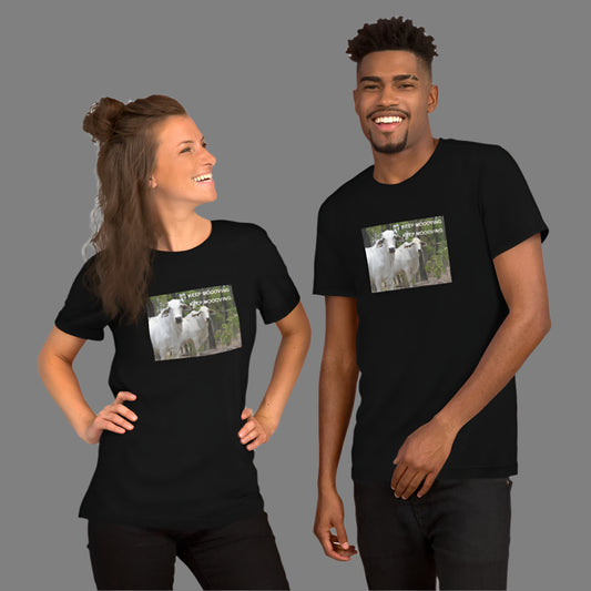 "Keep Moooving" Funny Short-Sleeve Unisex T-Shirt