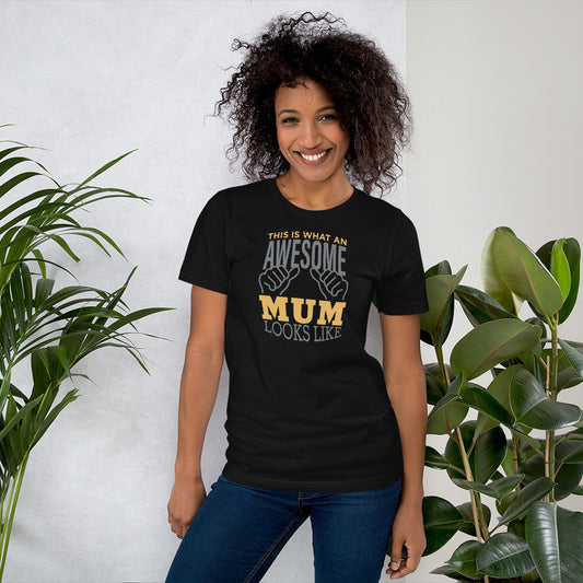 "Awesome Mum" Short-sleeve printed unisex t-shirt