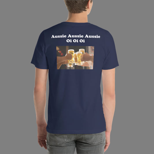 "Aussie Aussie Aussie" Australian Printed Short-Sleeve Unisex T-Shirt