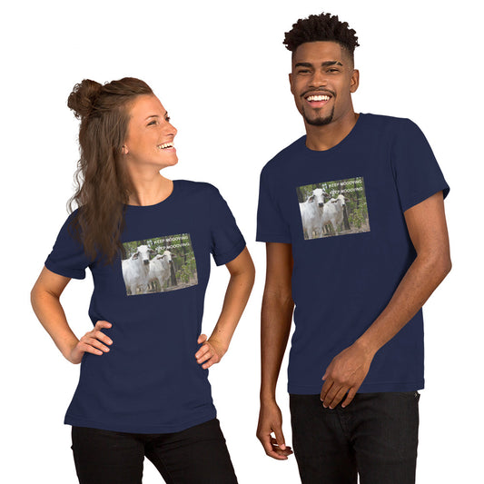"Keep Moooving" Short-Sleeve Unisex T-Shirt