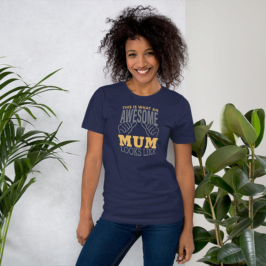 "Awesome Mum" Short-sleeve printed unisex t-shirt