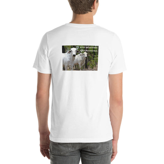"Keep Moooving Keep Moooving" Short-Sleeve Unisex T-Shirt