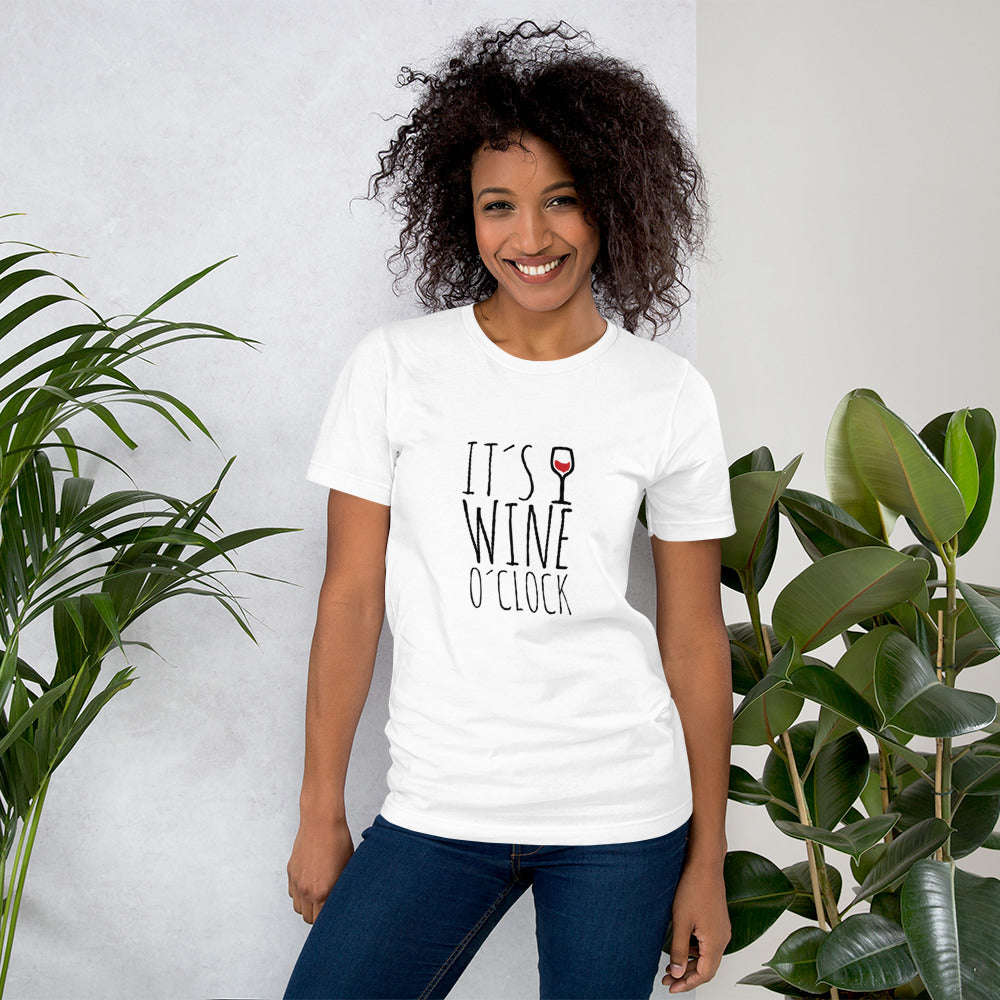 "It's wine o'clock" Short-Sleeve Unisex T-Shirt